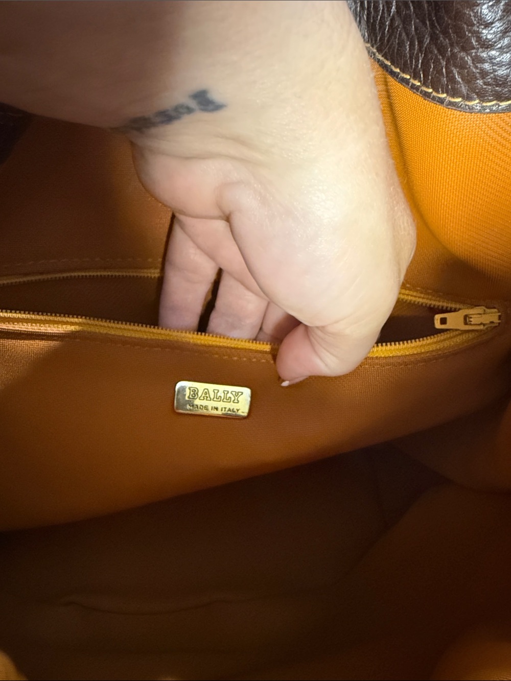 Bally Pebbled Leather Bucket Bag - Picture 10 of 11